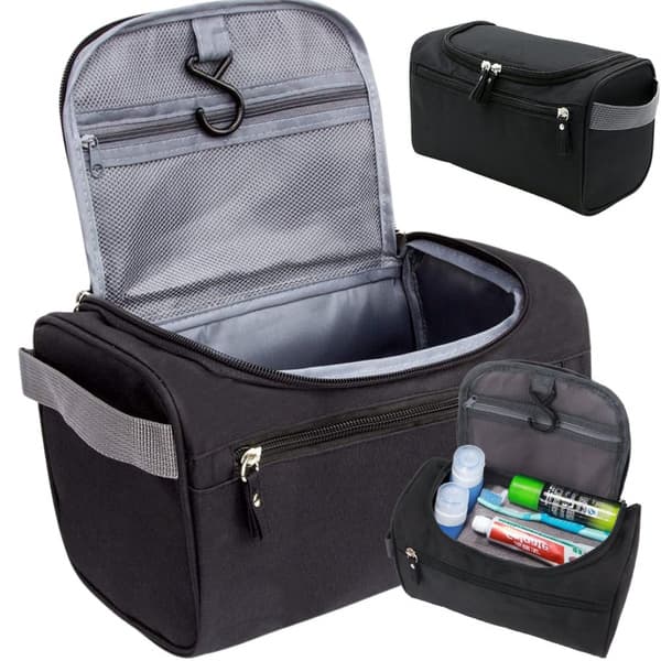 Vanntett Reisesett med Krok - Unisex Svart