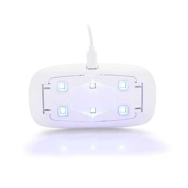 Mini neglelampe | Bærbar UV-negletørrer neglelaktørrer hvid