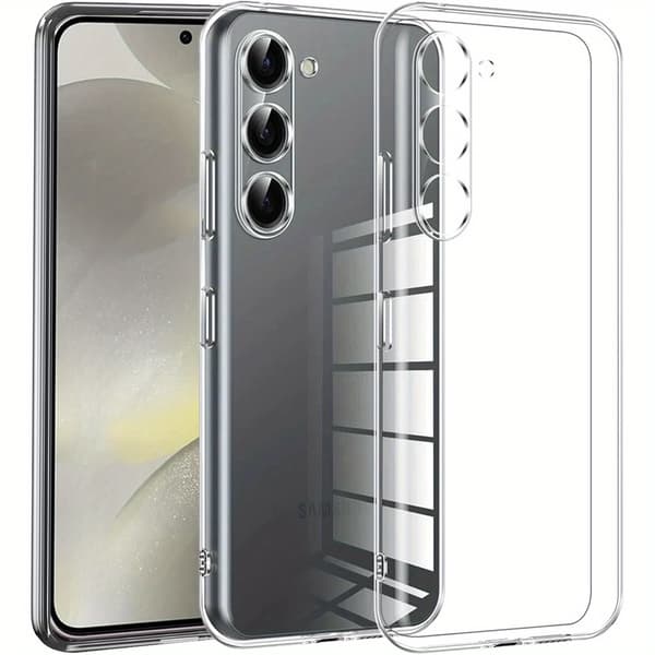 Gjennomsiktig TPU-deksel til Samsung Galaxy S24 Plus med kamerabeskyttelse