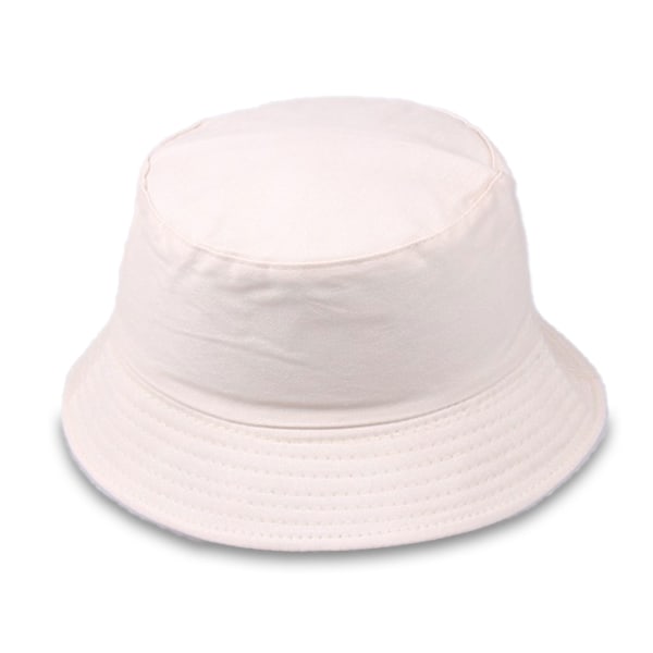 Beige fiskehatt bøtte hatehatt hatt beige one size