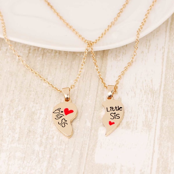 To -dyre breaking Heart for Sisters - Friendship Mallet Sisterhood Gold guld
