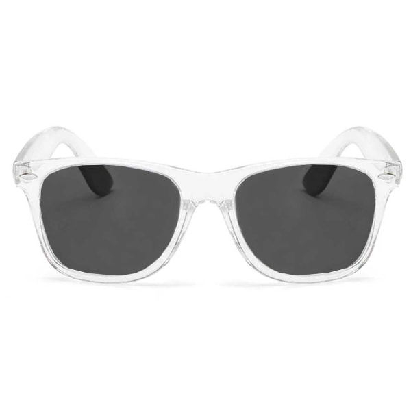 Gennemsigtig vejfarer solbriller sort glas gennemsigtig
