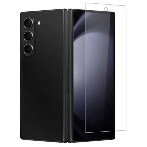 Samsung Galaxy Z Fold 5 Yttre Skärmskydd Skyddsplast Displayskydd TPU transparent