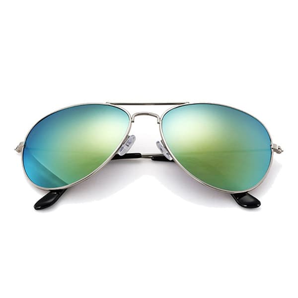 Guldpilot Aviator solbriller spejlglas sølv