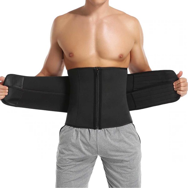 Ab-Shaper Midjetränare Waist Trainer Midjebälte för Män L