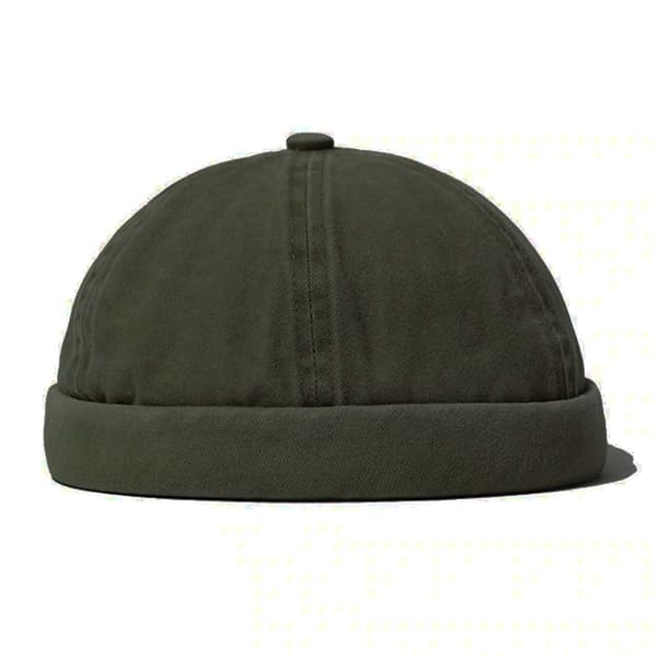 Vintage Urtvättad Miki Hat Mössa Beanie Docker Sotarmössa Grön grön