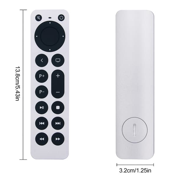 Apple TV 4K Kompatibel Fjernkontroll hvit