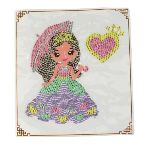 DIY timanttimaalaus avaimenperä Princessa