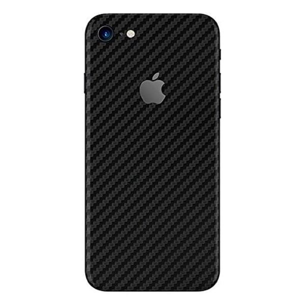 iPhone se kulfiber hud beskyttende plast tilbage gennemsigtig