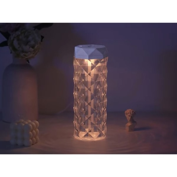Aroma Diffuser Luftfuktare 2-i-1 RGB Nattlampa Kristall