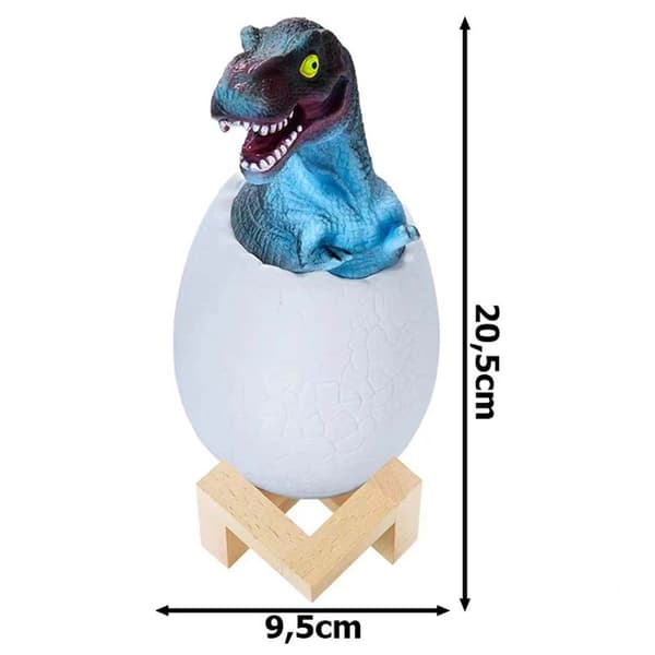 3D RGB LED-lamppu Dinosaur T-REX yölamppu monivärinen