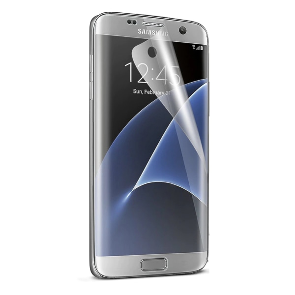 Kattava Galaxy S7 -näytönsuoja Nanoedge läpinäkyvä