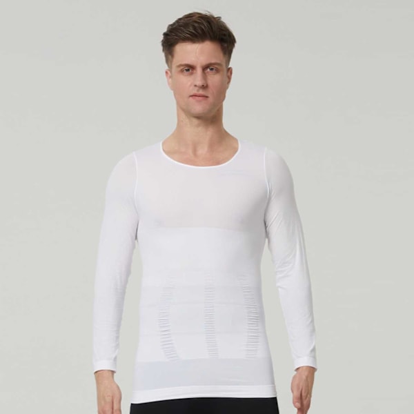 Formande Hållnings T-shirt Posture Shirt | Valbar Storlek | Vit L
