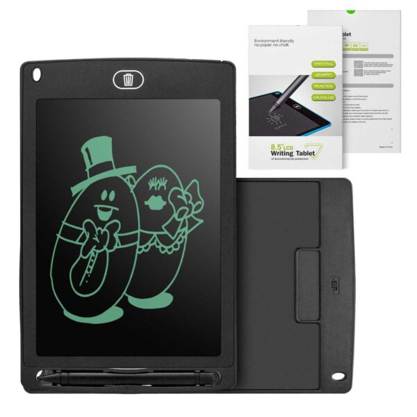 Digital tegnebræt for børn og voksne - 8,5 "LCD - Skriv og tegne sort