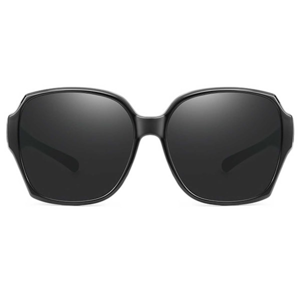 Polarized Suncovers Solbriller Over Glasses Black svart