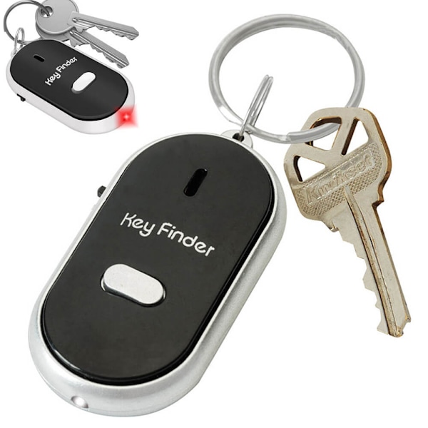 Nyckelhittare Key Finder med Visselfunktion Svart svart