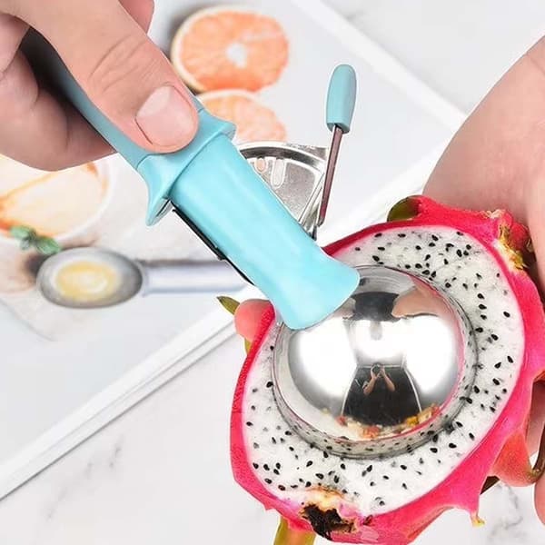 Glasskopa med 1-klick ejektor för perfekta glasskulor 6cm