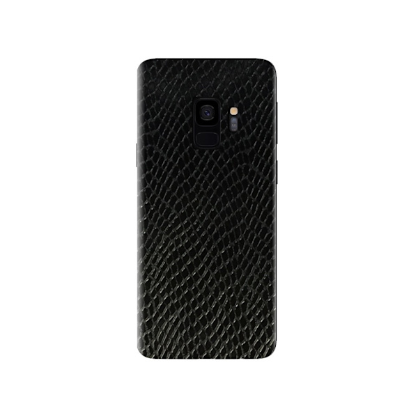 Galaxy S9 ormskin beskyttende plast hud wrap tilbage sort
