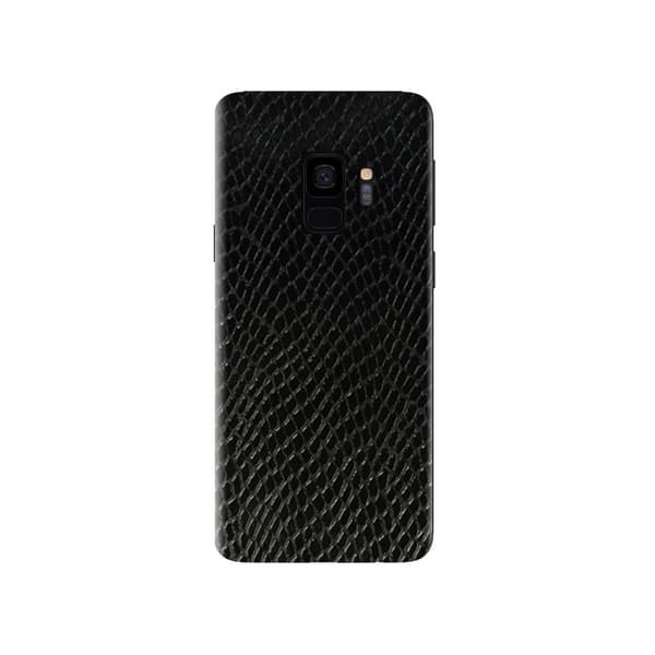Galaxy S9 Ormskinn Skyddsplast Skin Wrap Baksida svart