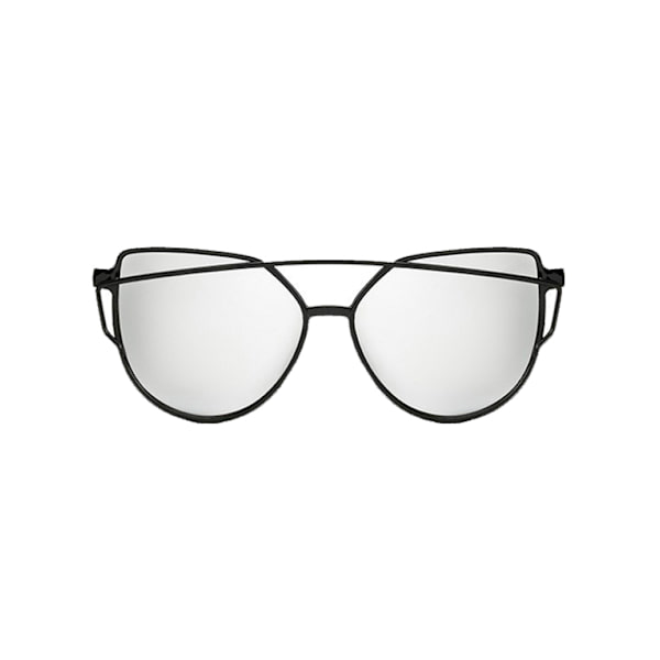 Retro solbriller Black Mirror Glass + Senile String svart