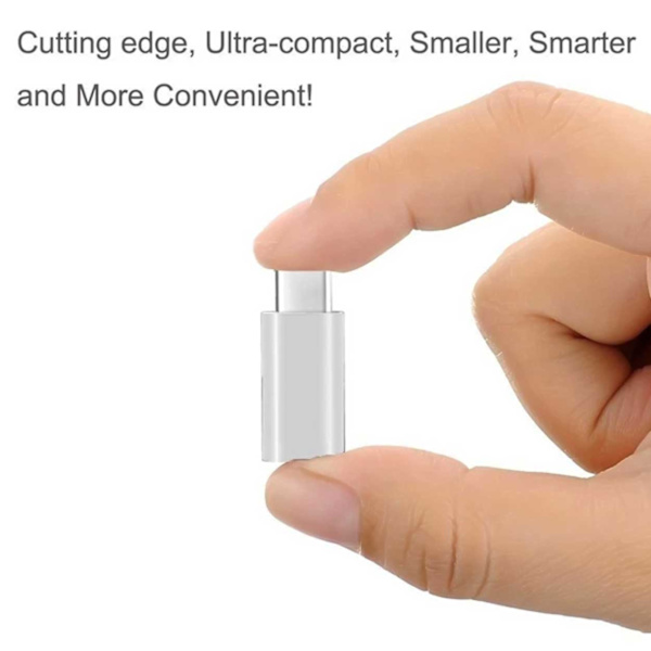 Android Micro USB til USB C OTG -adapter svart