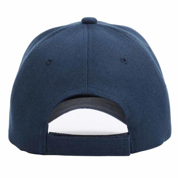 Dark Blue Cap Sport Strapback Velcro Buckle Blue Navy blå one size