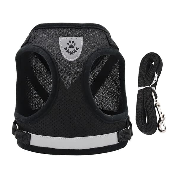 Hundesele Myk Trykkfri med Reflex M Black