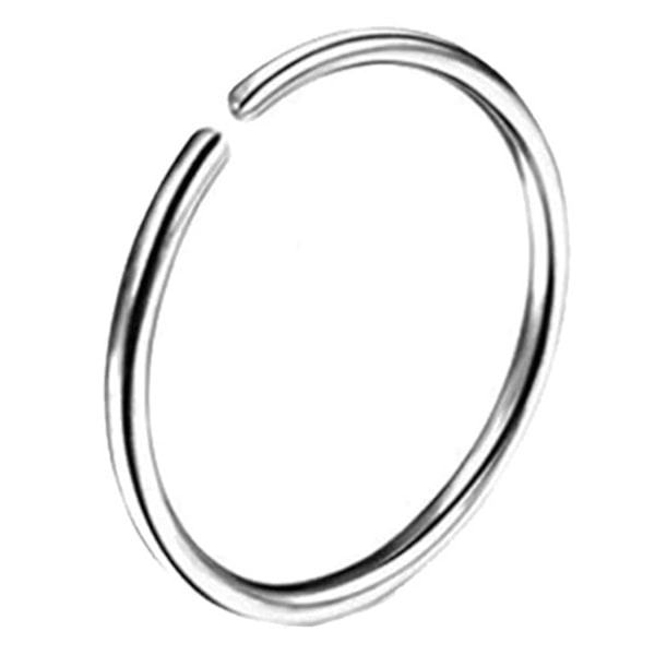 2-Pack Fake Piercing Öron/Läpp/Näsa [Septum, Läppring, Näsring] silver