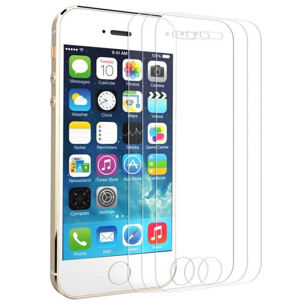 3-Pack iPhone SE Heltäckande Skärmskydd Skyddsplast Displayfilm HD transparent