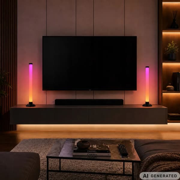 LED Light Bar RGB skrivebordslampe med musikksensor og app