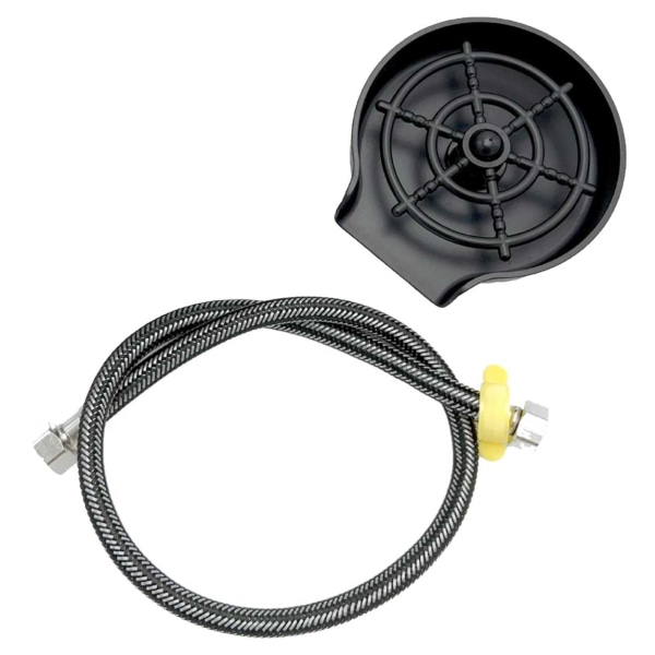 Glassskyll for vask utendørs kjøkken - automatisk disk for glass svart
