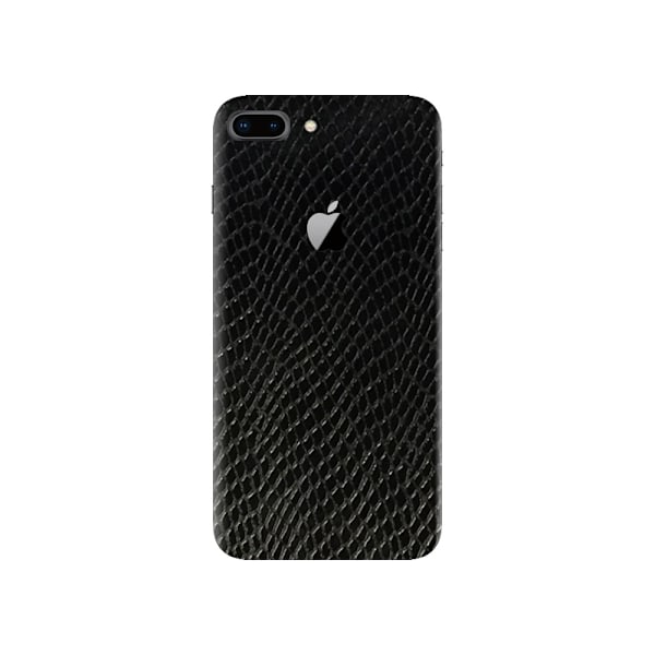 iPhone 7 8 plus slange hud beskyttende plast hud wrap tilbage sort