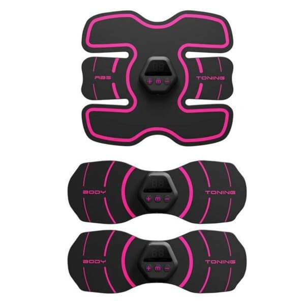 3-pack EMS-Tränare För Magrutor och Starkare Kropp - Effektiv Hemmaträning rosa