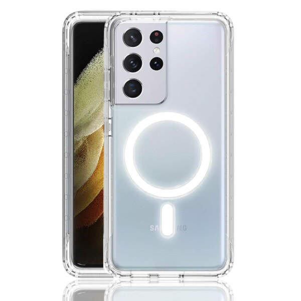 Galaxy S21 Ultra Magsafe Mobile Shell Transparent gennemsigtig