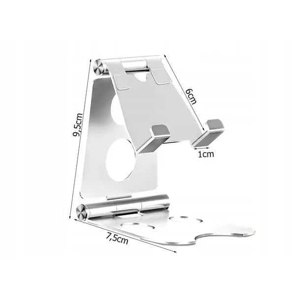 Mobilholder & tabletstativ i metal – justerbart og skridsikkert