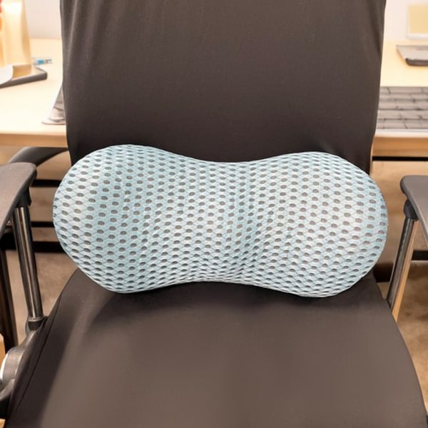 Ortopedisk korsryggpute i Memory Foam | Ergonomisk ryggpute blå