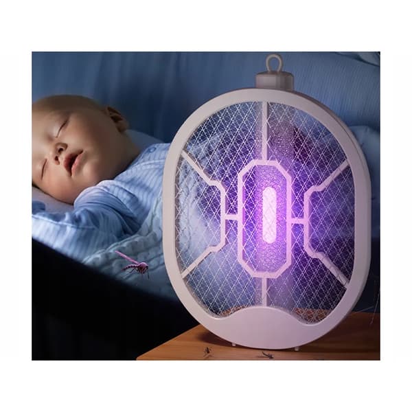 Elektrisk Flugdödare & Myggracket USB – UV-Lampa & Fällbar Design