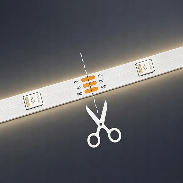 Neon LED Strip RGB 10m med Bluetooth, App og fjernkontroll