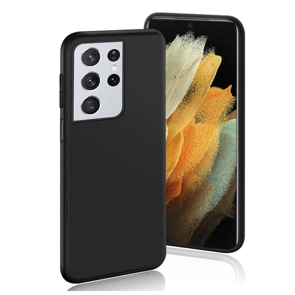 Tynn svart galakse S21 Ultra Shell Mobile Shell 1mm TPU svart