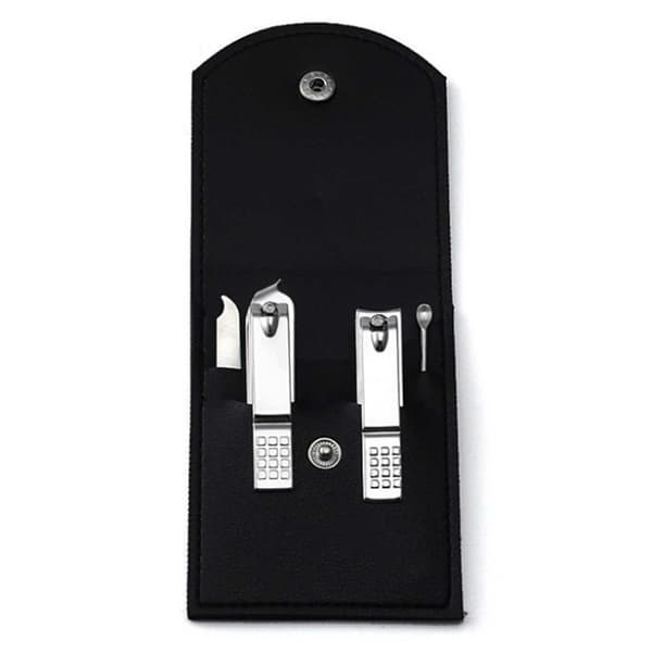 Lille Manicure Set 4 Dele Nail Clippers Nailkit Etui Black sort