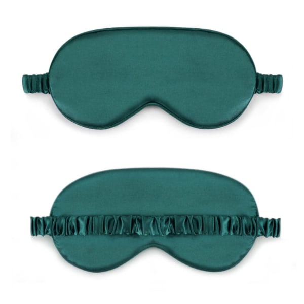 Mjuk Sovmask Ögonmask i Silke Flyg Resor - Grön grön
