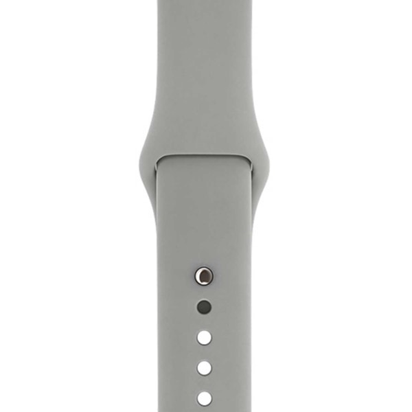 Grå Apple Watch 1/2/3/4/5/6/7/SE Klockarmband Silikon 38/40/41 grå 38/40