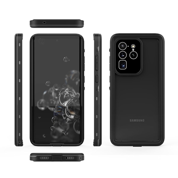 Galaxy S20 Ultra Waterproof Case Shell Underwater House svart