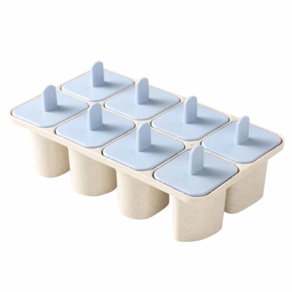 8 -pakkaus jäätelömuotti - Tee omat jäätelökepit kotona - hyödyllinen jäätelö sininen