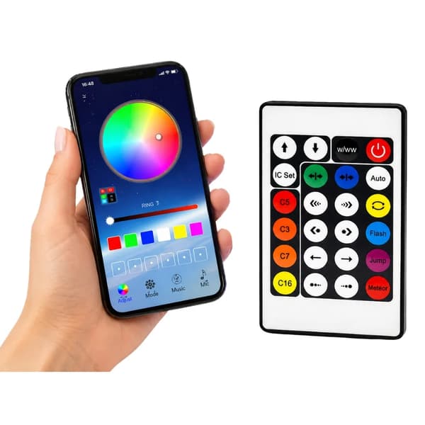 Utendørs LED Strip RGB 10m IP65 USB med Bluetooth og App