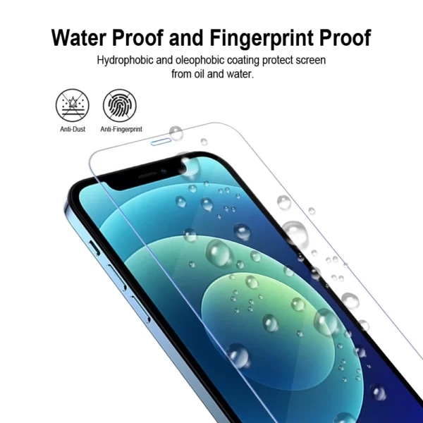 Heltäckande Iphone X HD Skärmskydd Härdat Glas transparent