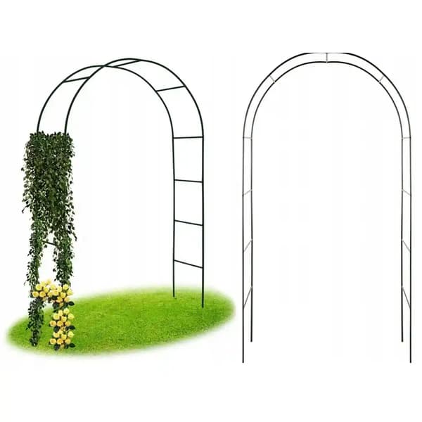 Havelbue i metal til klatreplanter – pergola til roser & vedbend 235 cm