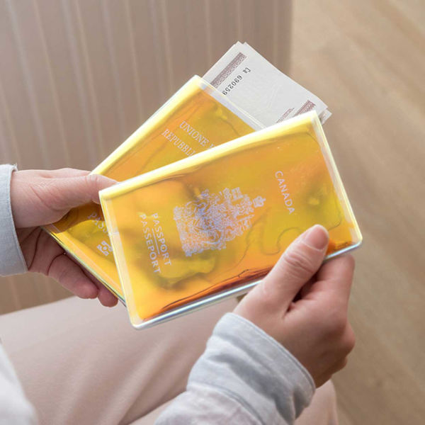 Reflektivt Genomskinligt Passfodral - Holografisk Passhållare transparent