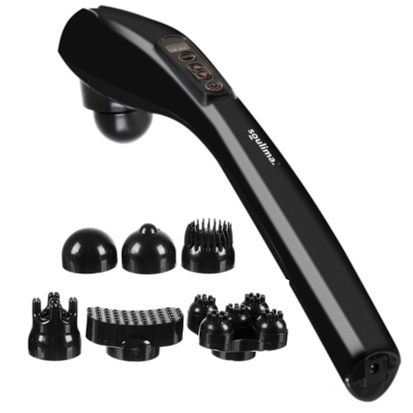 Langaton Premium Massager 6 Head | Anti-selluliitti musta