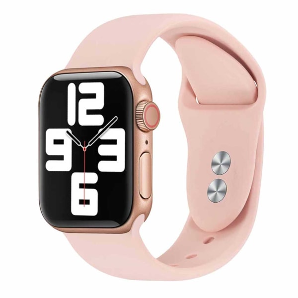Apple Watch -yhteensopiva 42/44/45/49 1-8/SE/ULTRA-PILICON-RANKE PINKINEN vaaleanpunainen